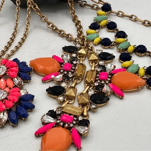 Bold Bright festival necklaces bundle of 4 neon - Picture 5 of 7